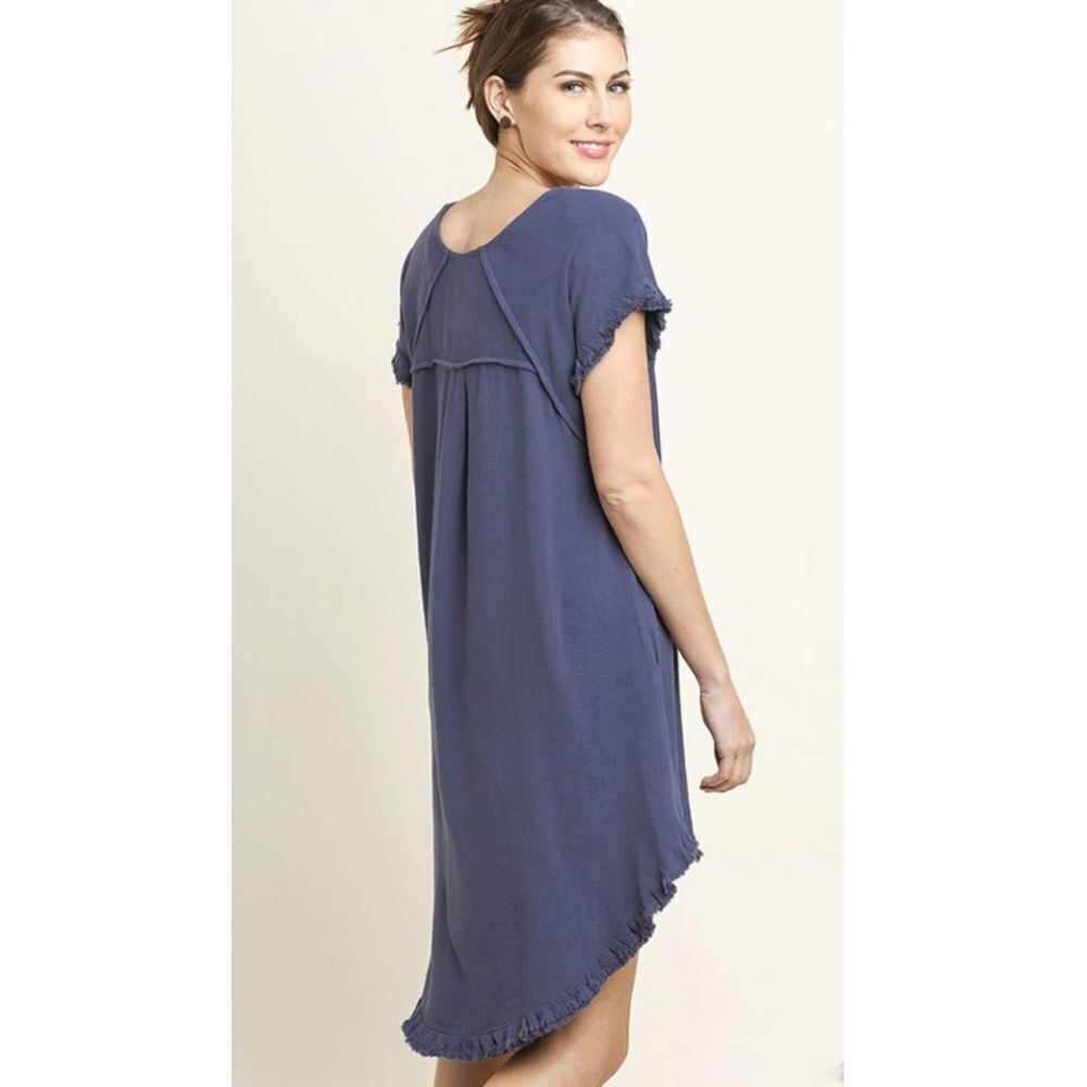 Umgee Lovable High Low Dress (L)